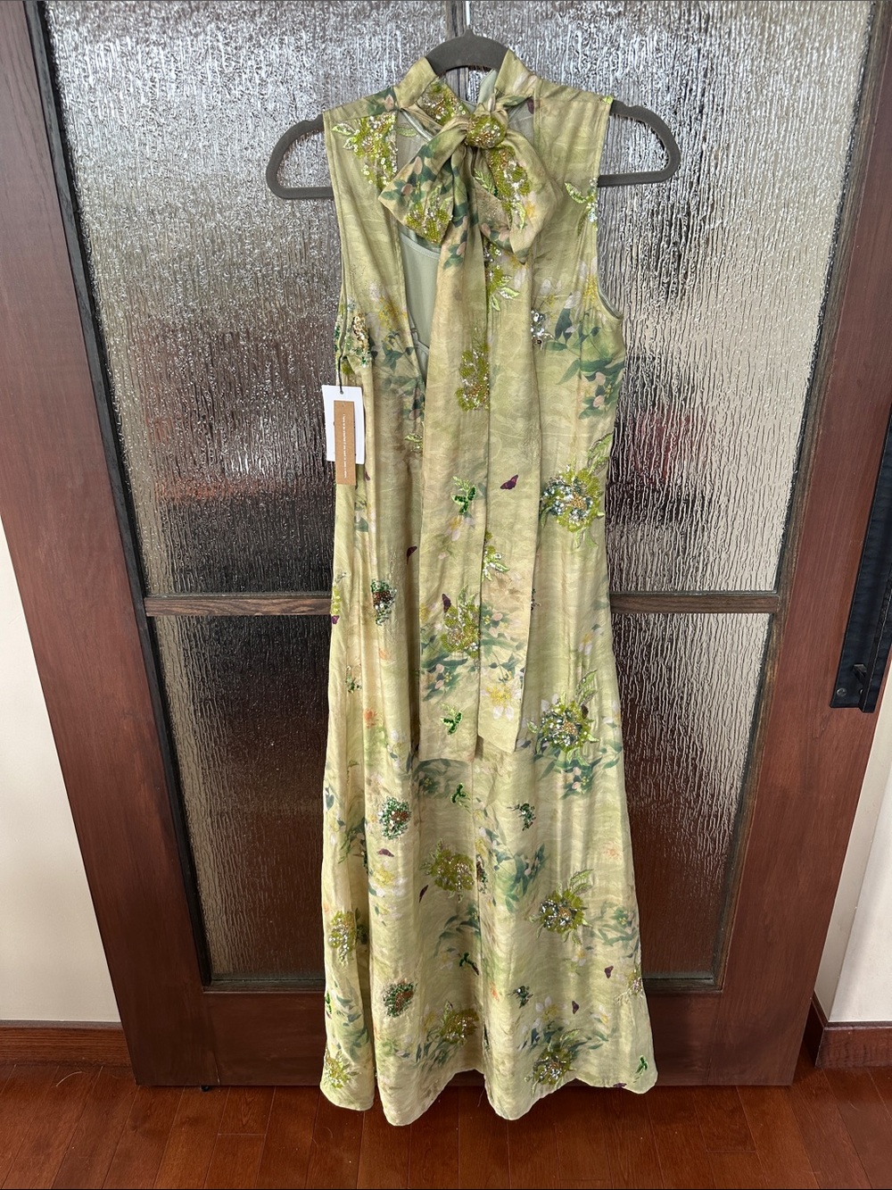 o.p.t Halter and sequin Naia Dress size Medium NWT. - Picture 11 of 17